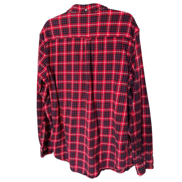 Men's Hurley Tartan Plaid Button Down Flannel Shirt Size XL - Picture 6 of 7
